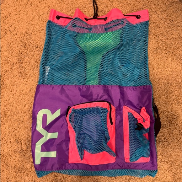 TYR Big Mesh Mummy Mesh Swim Bag Backpack LBMMB3 - Picture 1 of 2